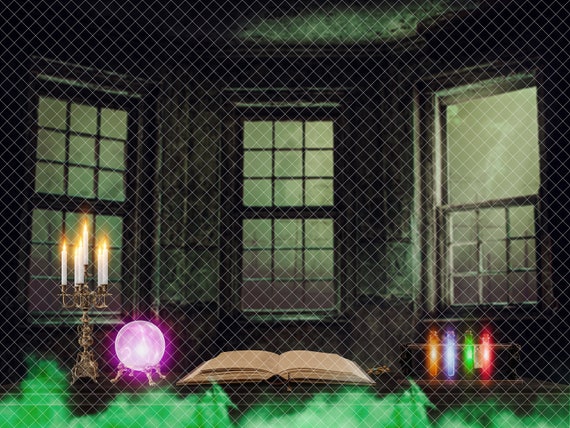 Witch Lair Digital Background - Etsy