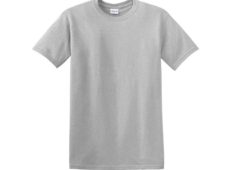 Sport Gray Blank Gildan Shirt Adult