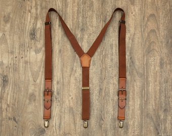 Elastic suspenders men brown suspenders Wedding Suspenders Mens Suspenders Groomsmen Suspenders Rustic Suspenders Rustic Wedding