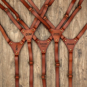 Suspenders - Wedding Suspenders - Men&#39;s Suspenders - Groomsmen Suspenders - Rustic Suspenders - Rustic Handmade Belt