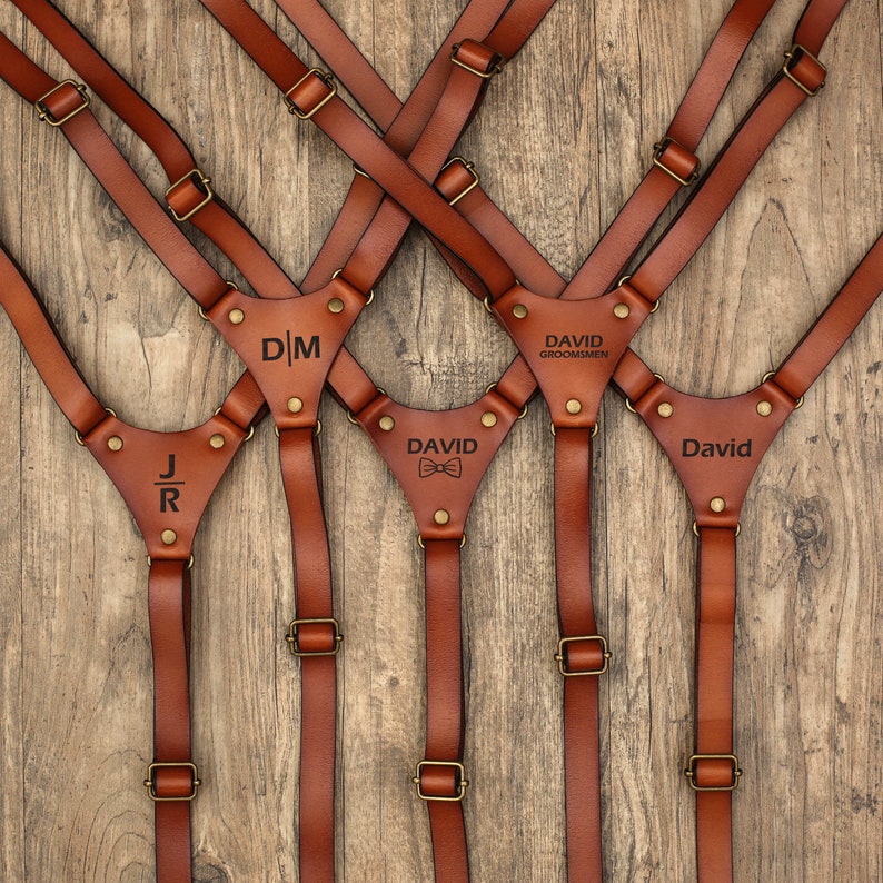 Personalized Gifts for Men Suspender Groomsmen Suspenders Mens Etsy