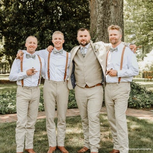 Elastic suspenders men brown suspenders Wedding Suspenders Mens Suspenders Groomsmen Suspenders Rustic Suspenders Rustic Wedding