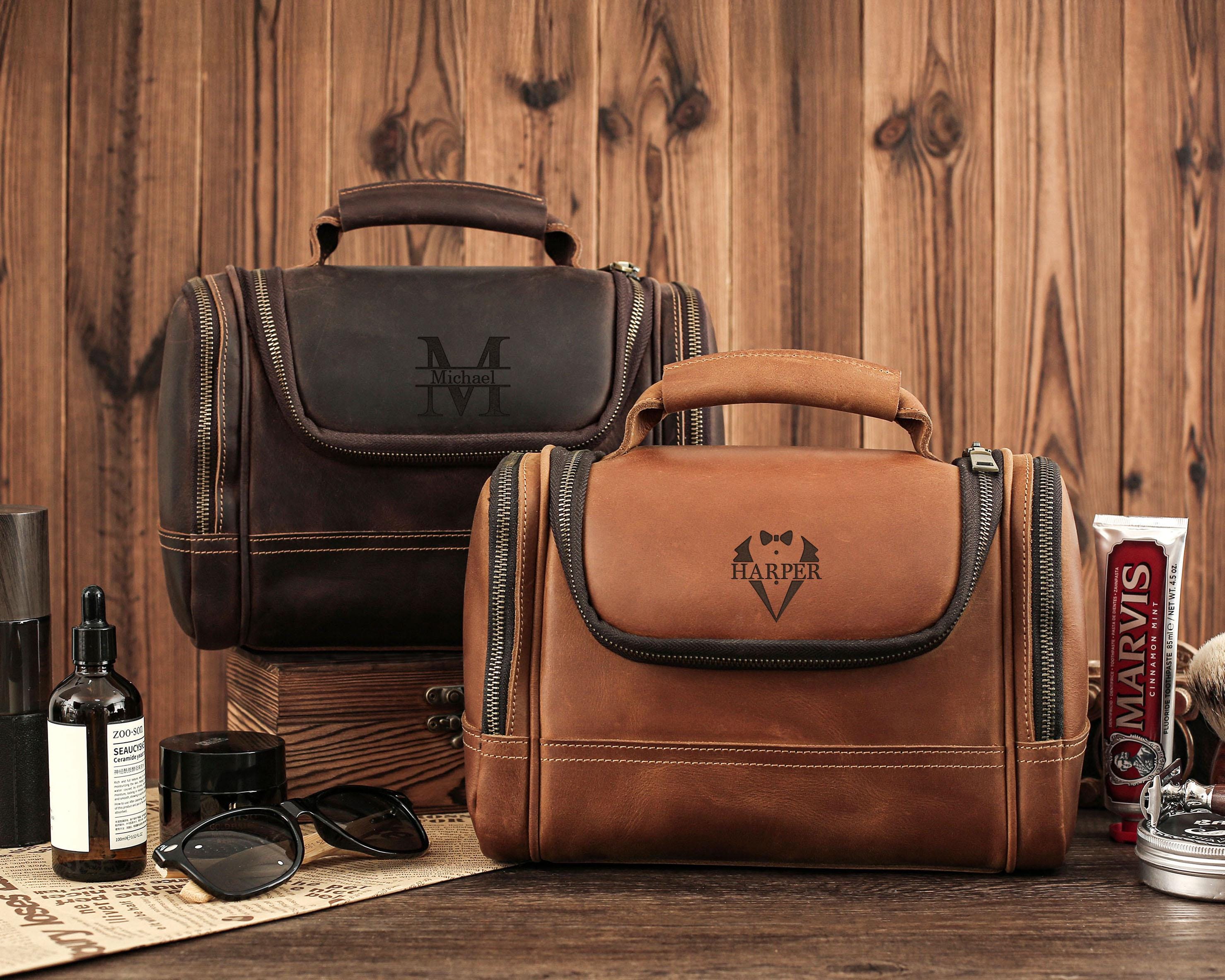 Leather Briefcase In Pell Leather Toiletry Bag Valentina In Pell