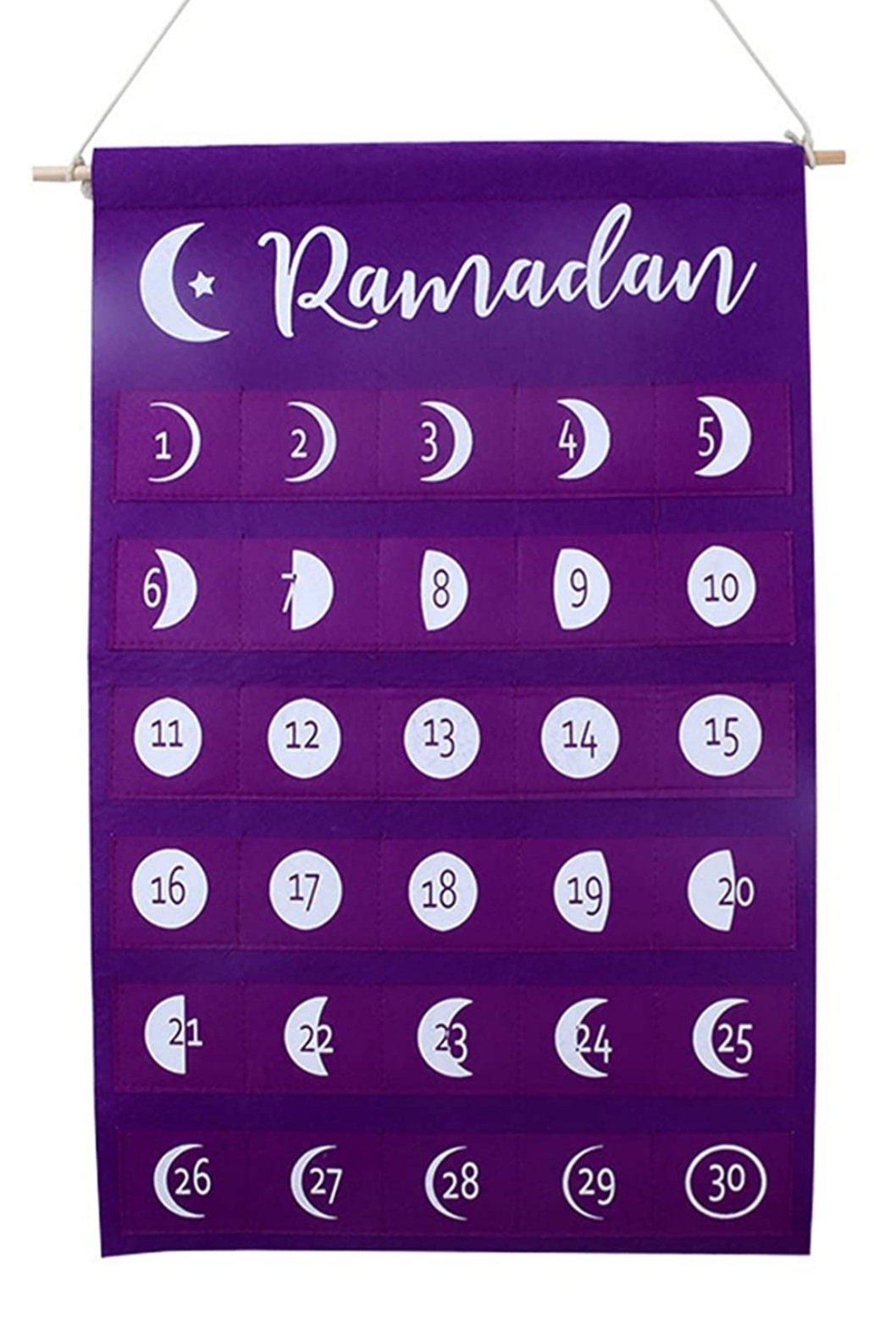 Décorations du Ramadan Calendrier du Ramadan Calendrier de l'Aïd Calendrier  du compte à rebours 2022 Calendrier du Ramadan Activités du calendrier de  l'Aïd pour les enfants