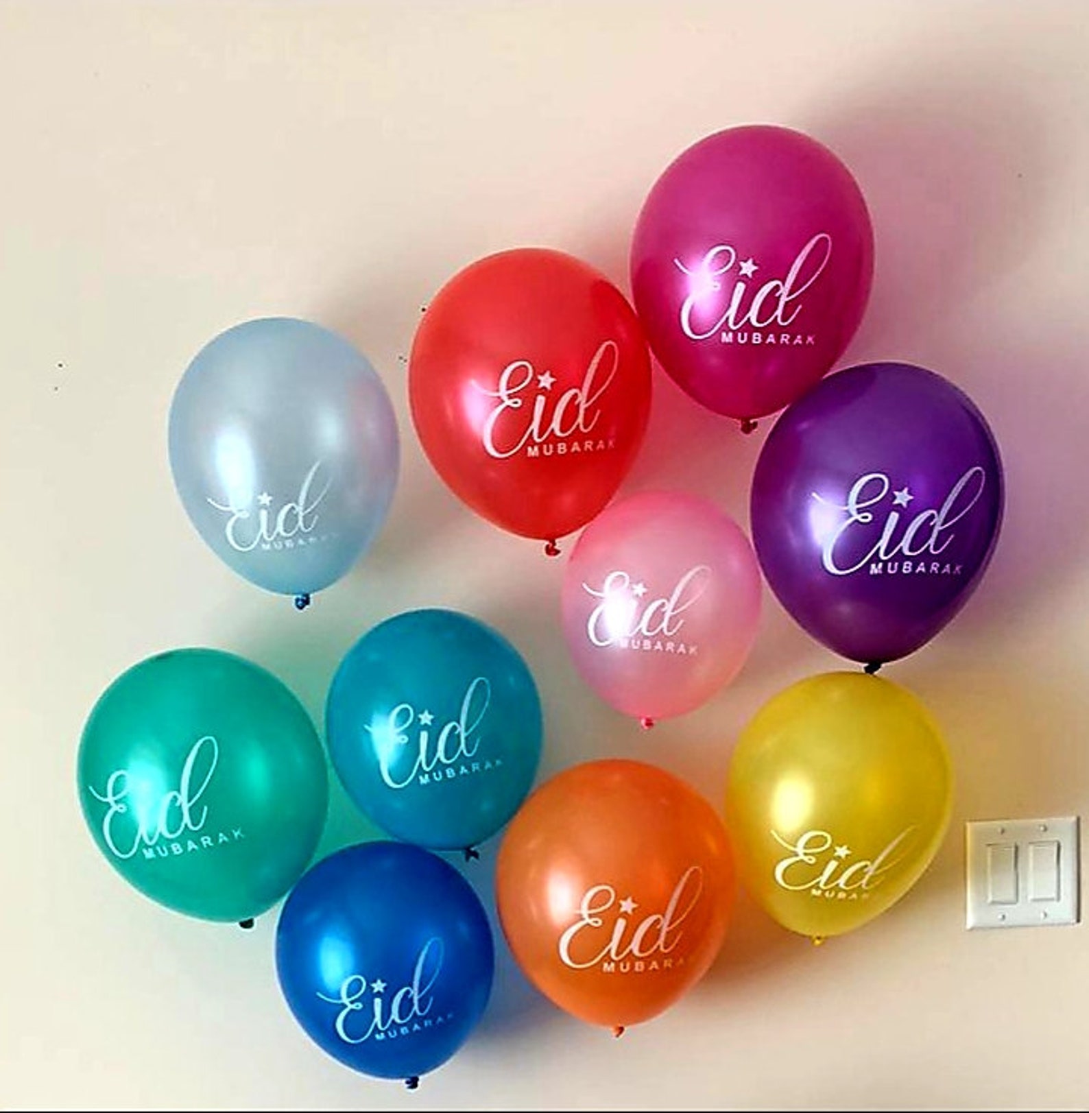 Eid Balloons Eid Party Supplies Eid Helium Balloons Eid Etsy Canada