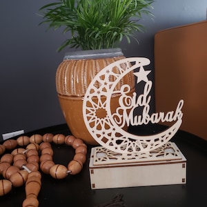 Eid Light-up decoration, Ramadan decoration, crescent decoration, mosque decoration, eid tabletop, ramadan tabletop, eid gift, ramadan gift