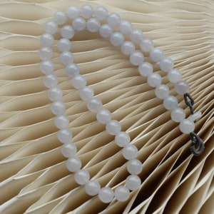 Light Purple Natural Myanmar Jadeite Jade Necklace/Purple gem bead necklace/Elegant neck jewelry/Healing stone choker/Birthday Anniversary
