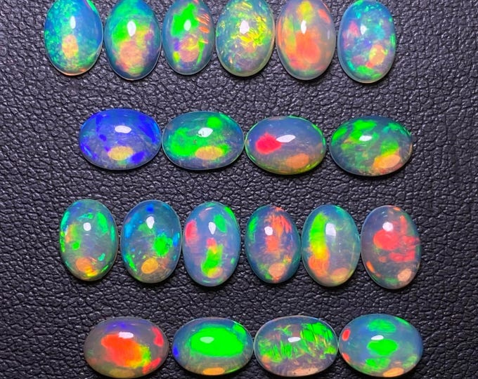 Custom opal earrings-4ct natural opal earrings in 18k solid gold.