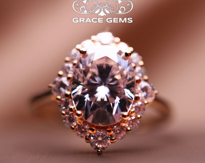 Celtic Mid-age Elegant 2CT Brilliant Cut GRA certified VVS Solitaire Moissanite engagement ring in Solid 14k/18k Gold/Promise Unique gift