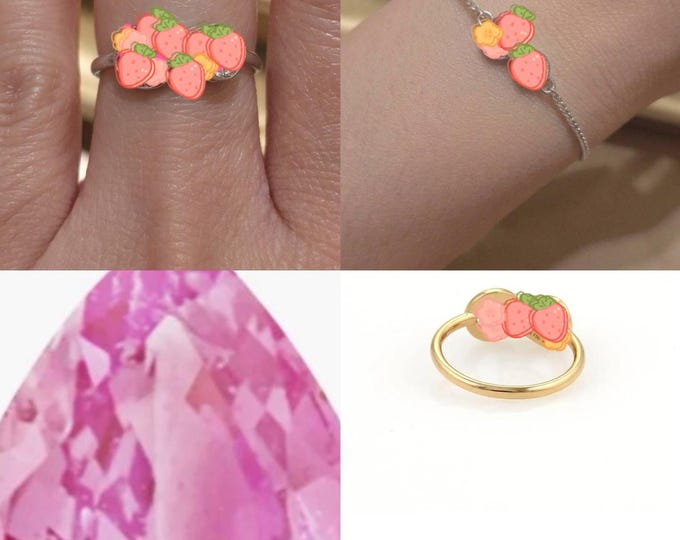 Custom Platinum Ring & Bracelet for VIP Customer – Pink Sapphires  D-VS Diamonds – Full Price USD 2,450, Ring size 6 as usual