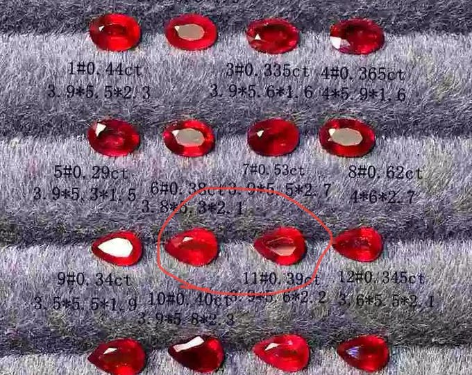 Exclusive custom ruby studs for Beth, 14k gold natural ruby earrings for her. Other customers please don't use this link for any payment