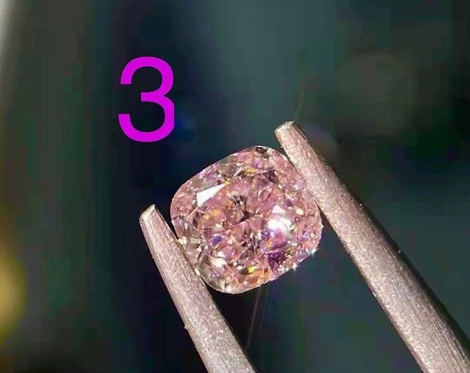 Custom quality luxurious natural pink diamond ring, GIA certified diamond