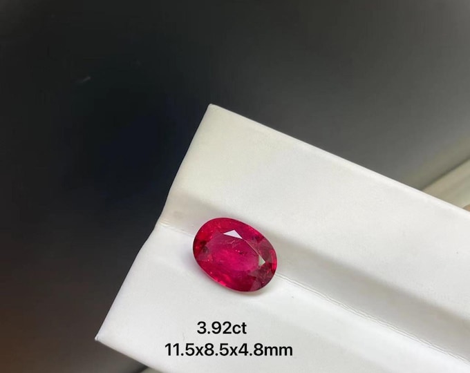 custom order for Cherry-Platinum, 3.9ct rubellite pendant, DVS1 diamonds.
