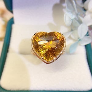 18k rose gold natural Citrine ring/Bezel engagement wedding ring with diamonds/0Citrine Promise ring/Gift for her/Birthday gift/Birthstone