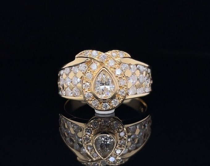 High End Designer Custom Multi-stone Diamond Ring/Over time Engagement Ring/Promise Band/Eternity Wedding Band/Anniversary Gift/Mother's Day