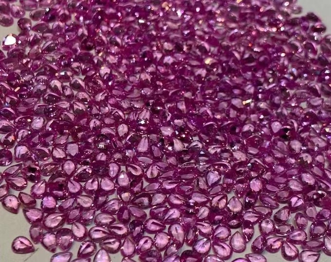 Custom Three Flower Pink Sapphire Ring for Jenel – 14K White Gold – 3g Gold – Thick Band – Handmade Fine Jewelry-940USD