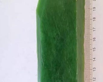 Custom Jade Pendant with Carved 18k gold filled Initials. Total value: USD670, dimension 40mmx50mm
