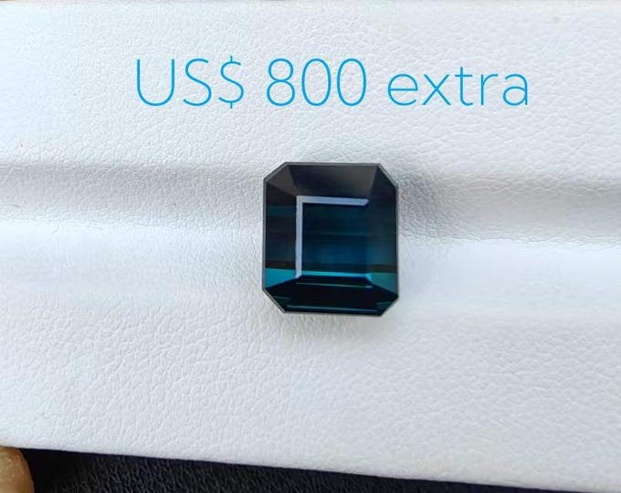 Custom link-The price difference is an additional USD800 for the larger, pure blue tourmaline weighing 8.0ct.