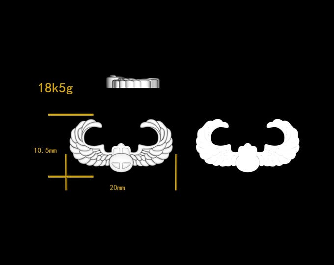 Custom cufflinks for Tuong-Van, 18k white gold, about 6g. USD850
