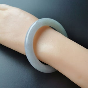 Certified Untreated Natural Myanmar Burmese Jadeite Jade Bangle/One of a kind jade bracelet With Certificate/High end gift for her/Green