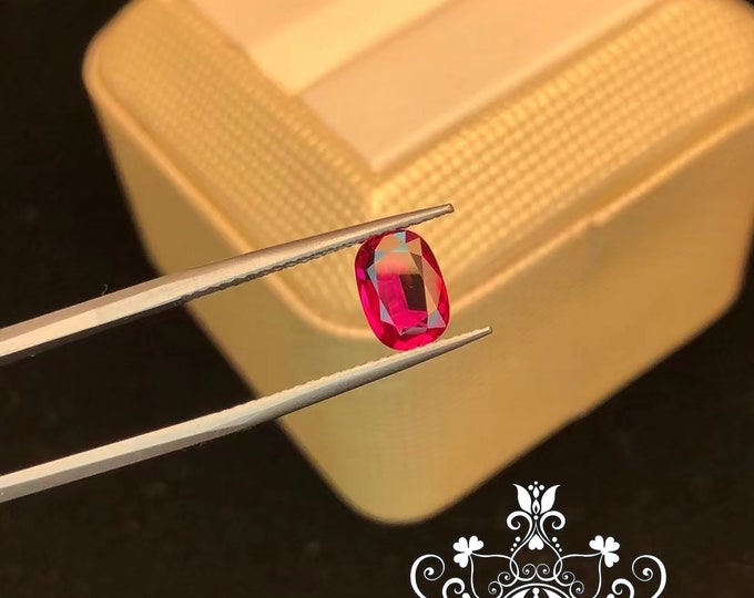Custom loose ruby, 1.07CT, full clarity, unheated, untreated, natural ruby from Mozambique, with certificate, VIP order /various sizes