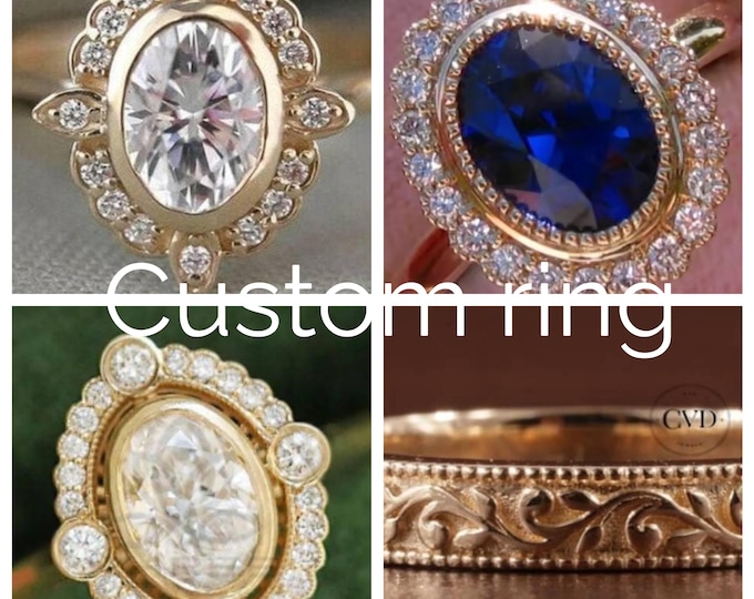 Exclusive order-Custom 14k rose gold ruby ring for Emma, total price 1889 USD after discount