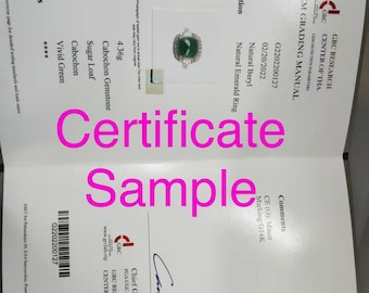 certificate will offered at a price of 50USD and it will take 2-4 days for appraisal.