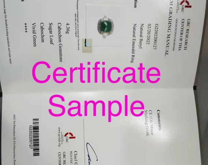 certificate will offered at a price of 40USD and it will take 2-4 days for appraisal.