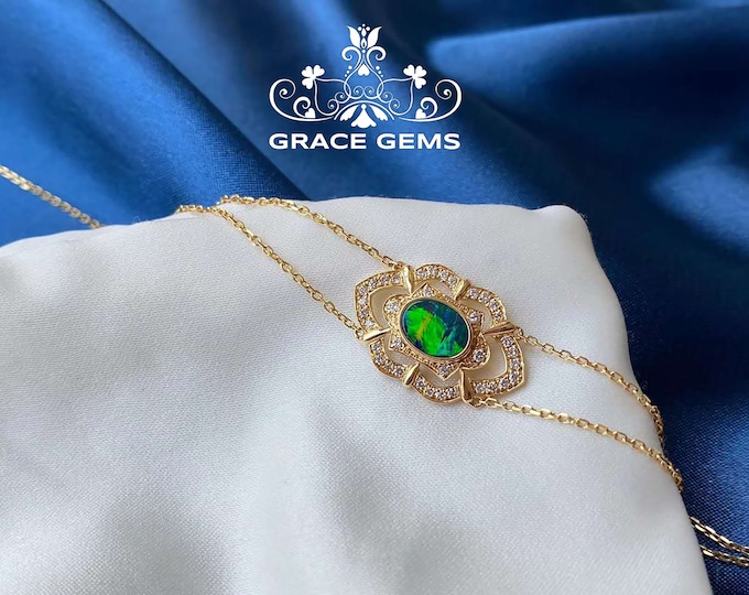 18K gold Celtic Style Opal bracelet/Unique design/raw stone/Mexican boulder opal/Ethiopian opal/Australian fire opal/dragon breath opal gift