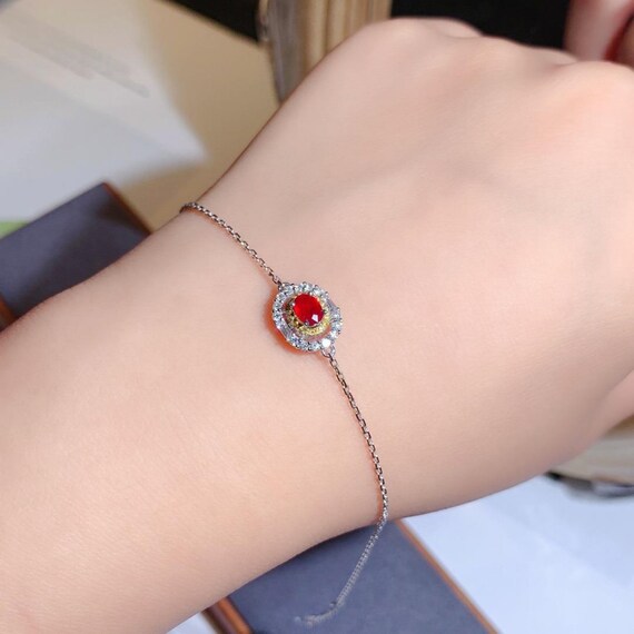 Ruby Bracelet 8ctw in 9ct Gold | QP Jewellers