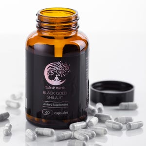 Pure Altai Shilajit Capsules | Black Gold Mumijo | Mineral Rich Natural Wellness Supplement – 60 Ct