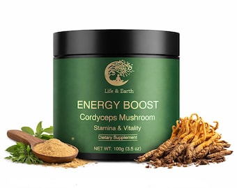 Organic Cordyceps Mushroom Powder – Natural Superfood Supplement (100 g)