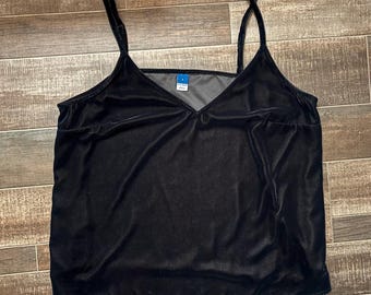 Camiseta sin mangas de terciopelo