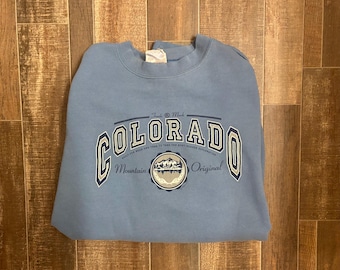 Sudadera de cuello redondo Vintage Colorado