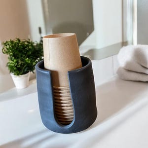 Slate Gray 3-Ounce Dixie Cup Holder - Stylish Solo Cup Dispenser for Practical and Elegant Organization