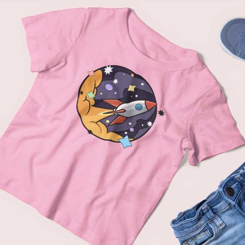 Little space clothes Rocketship tshirt for toddlers Kids Etsy