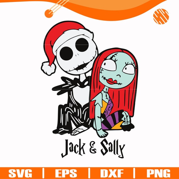 Jack und Sally Svg Png Dxf Eps digitale Datei Weihnachten | Etsy