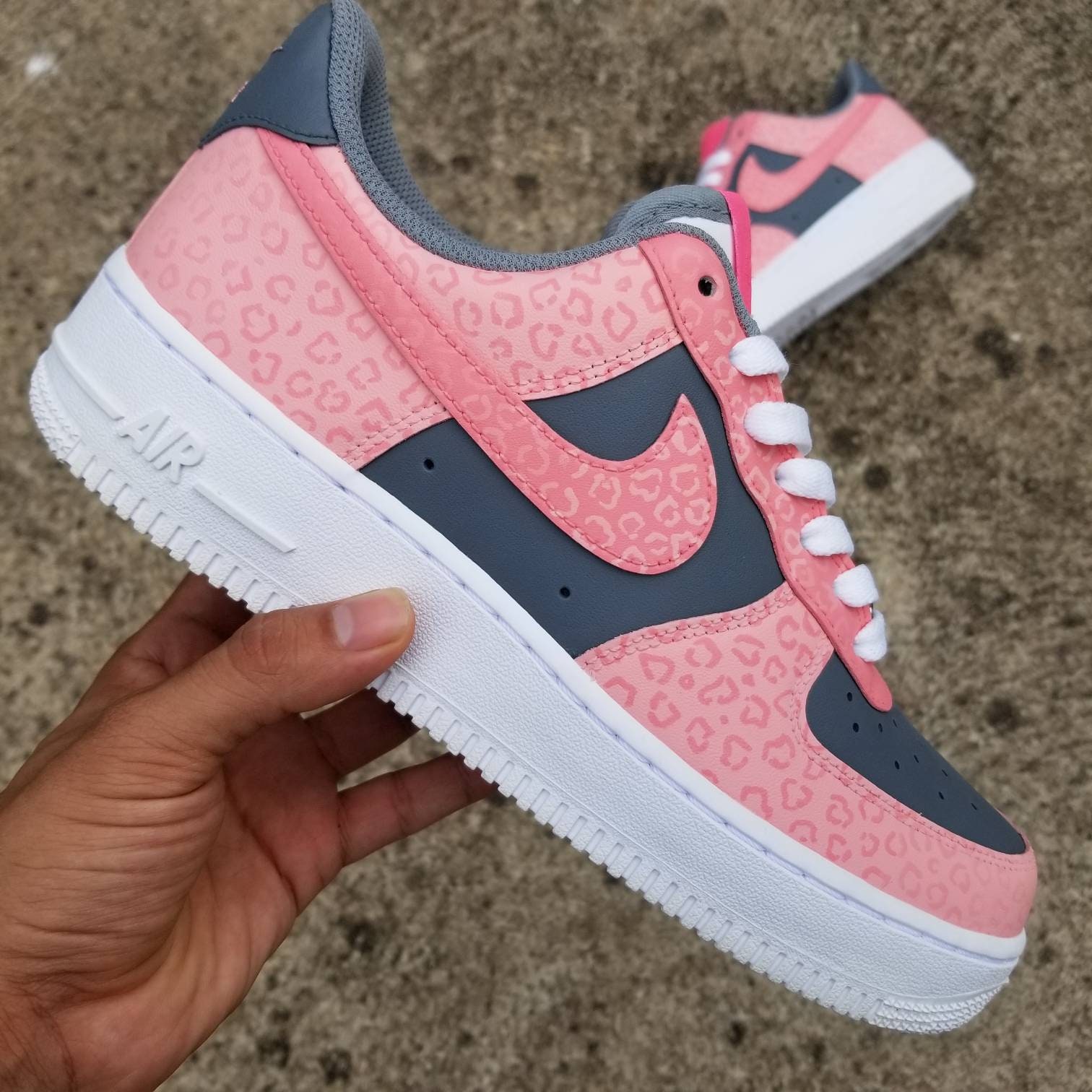 pink leopard air force 1
