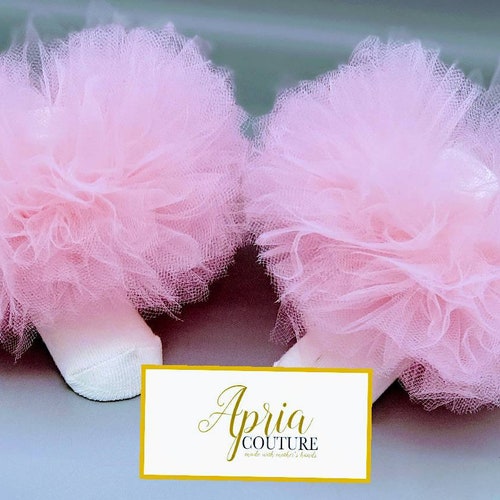 Light Pink SUPER Fluffy Ruffle Tutu Socks Baby Toddler Girl by Etsy