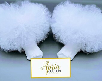white tutu socks