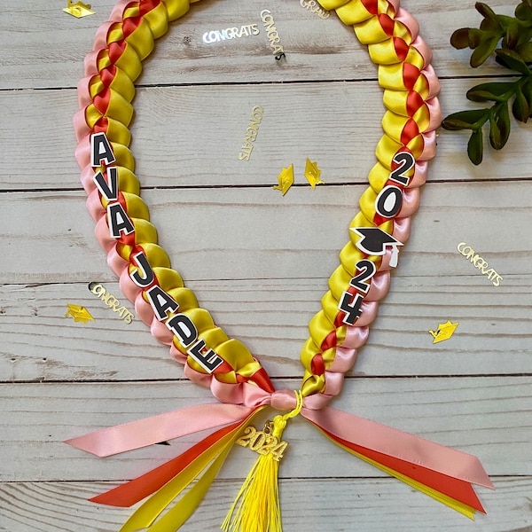 PRESCHOOL • KINDERGARTEN  Graduation Lei • 2024 • Grad • Gift • Class of 2024 • 29” approx.