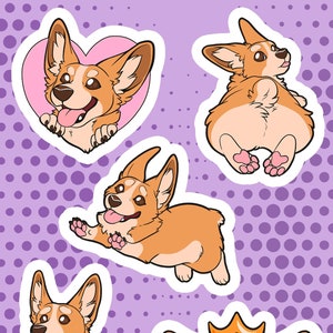 Corgi Sticker Sheet - Matte Vinyl