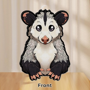 Opossum Acrylic Keychain - 7.5cm Charm