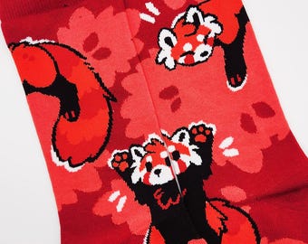 Red Panda Socks - One Size Fits Most