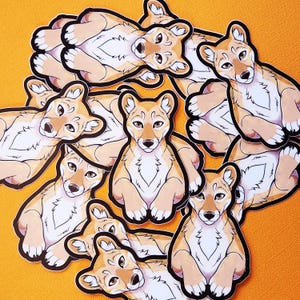 Thylacine Sticker - Matte Vinyl - 8.5cm