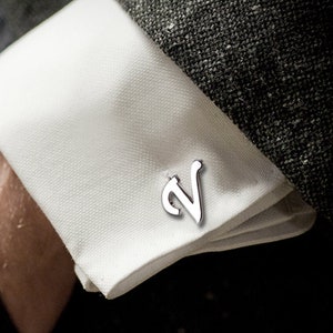Silver Personalized Cuff Links Handwriting CuffLinks gift for Dad or Husband Custom anniversary Friend Present Groom Wedding