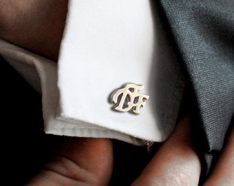 Initials Cufflinks, Cufflinks, Wedding Cufflinks Personalized, anniversary gift Cufflinks for Groom, Monogram Cufflinks, cufflink