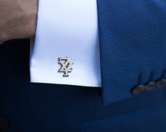 Personalisierte gravierte Manschettenknöpfe, Initialen Jahrestagsgeschenk Hochzeit Manschettenknöpfe personalisiert, Monogramm Bräutigam Manschettenknöpfe, Groomsman Geschenk