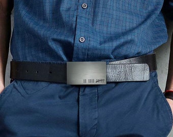 Personalized Buckle Belt Men Custom Belt Buckle Valentine Day Gift for Man Engraved Belt Buckle  Men's Leather Belt For Boyfriend Classic