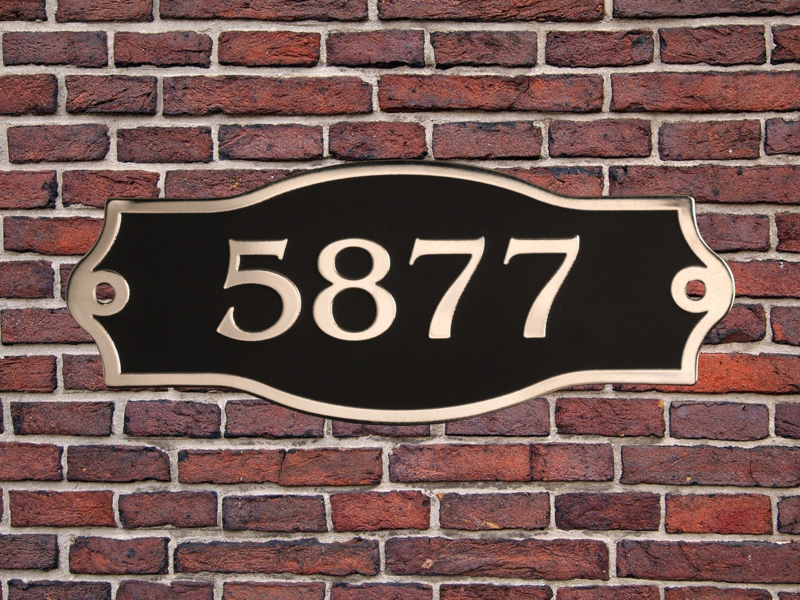Custom Number Sign Custom Address Sign Front Door Number Etsy